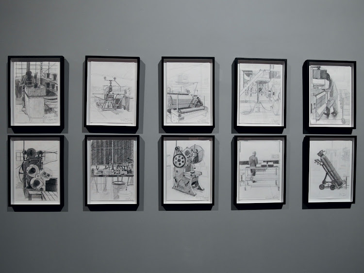 Joachim Schönfeldt’s Factory Drawings Drawn In Situ, 2010-15