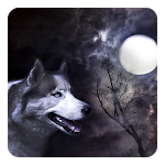 Wolf and Moon Live Wallpaper Apk