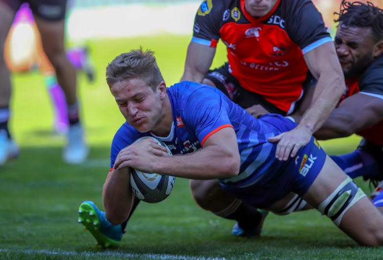 Try time for the Stormers' Marcel Theunissen in a clash against the Lions. Theunissen believes the Stormers cannot deviate from their offload game.