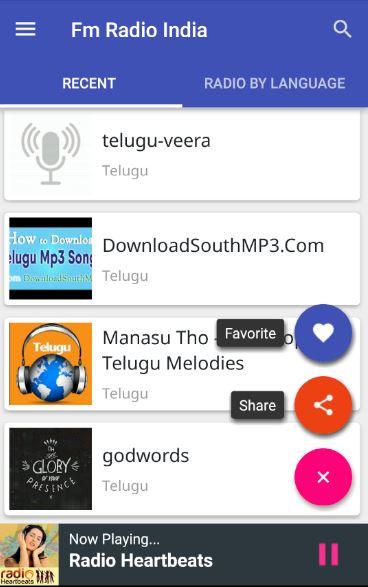 Android application FM Radio India all Live Radios screenshort