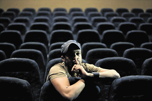 Director Jahmil Qubeka at the Sun Coast cinema, where his film 'Of Good Report' was to open the Durban Film Festival.