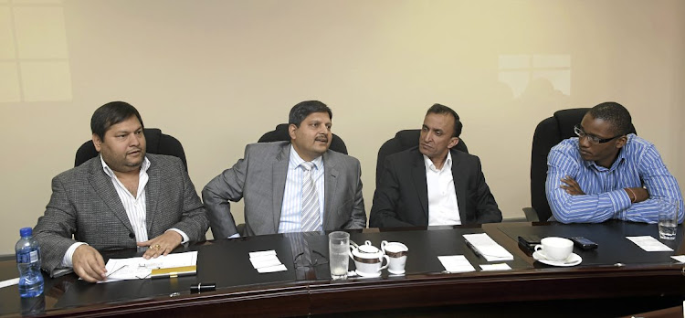 Brothers Ajay and Atul Gupta, Oakbay MD Jagdish Parekh and Duduzane Zuma.