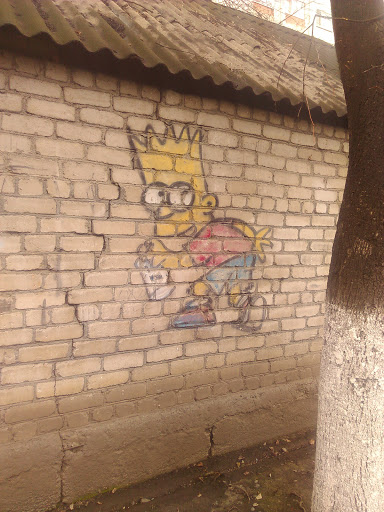Граффити Барт Симпсон