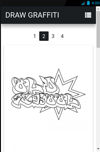 Android application How to draw graffiti screenshort