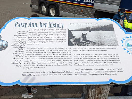 Patsy Ann: her historyBecause of Patsy Ann's unerring sense of the imminent arrival of each ship and her faithful welcome at the dock, Mayor Isadore Goldstein dubbed her, "Official Greeter of...