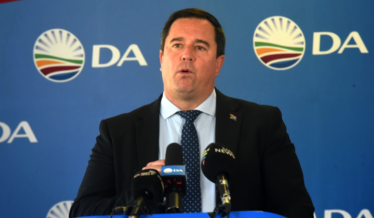 DA leader John Steenhuisen said evidence strongly suggests deputy president Paul Mashatile is allegedly engaged in a web of corruption and state capture. File photo.