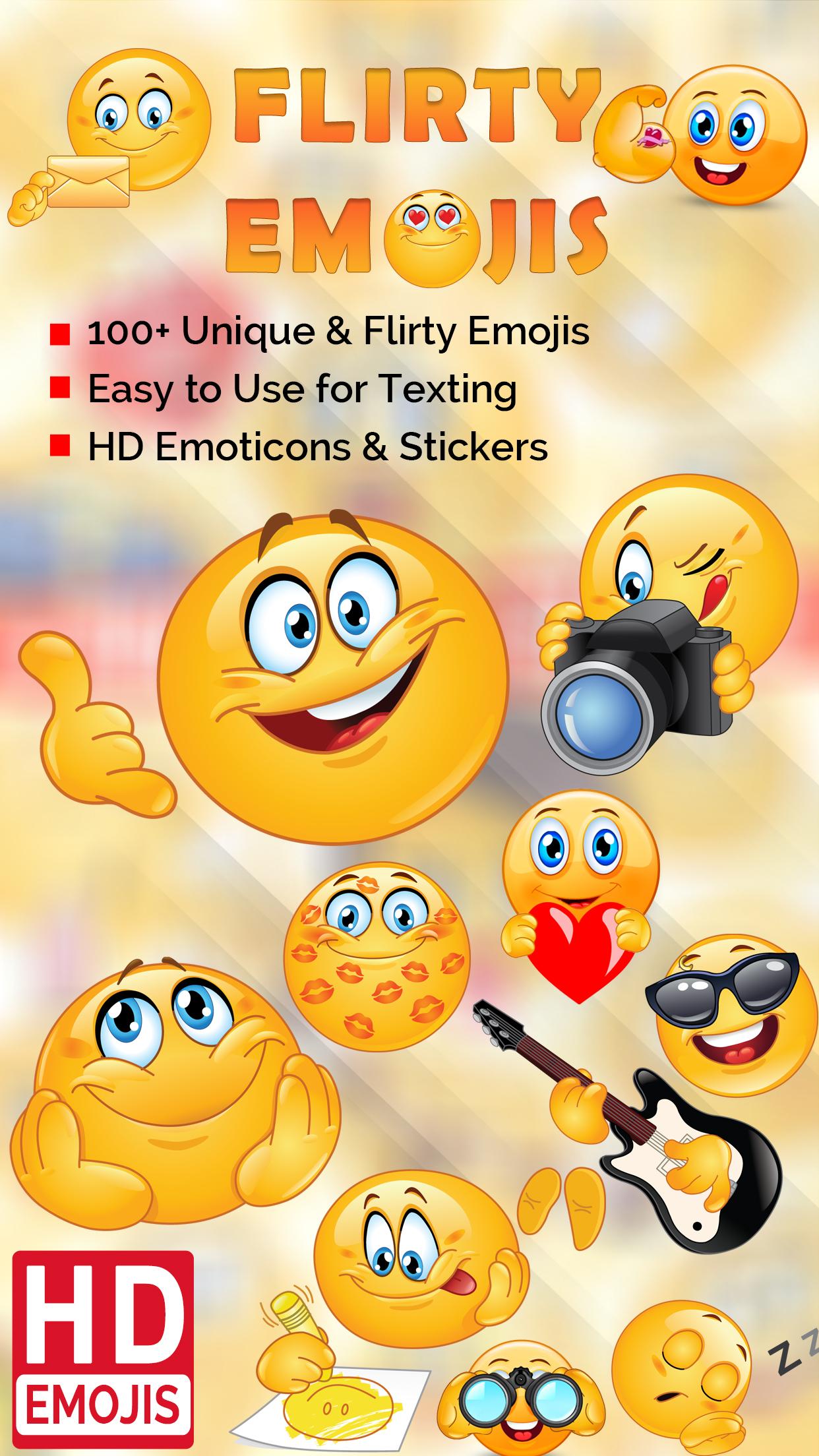 Android application Flirty Emojis screenshort