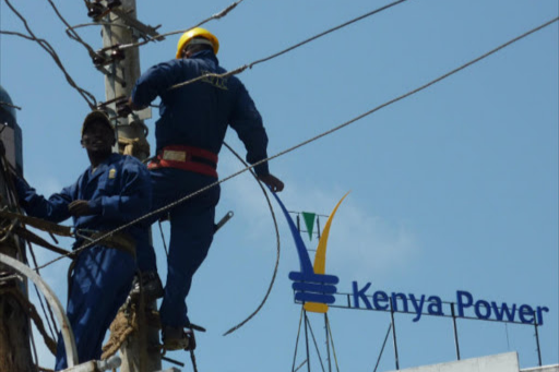 Kenya Power staff at work.