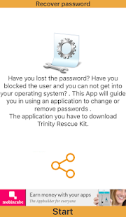 Recover password Screenshot