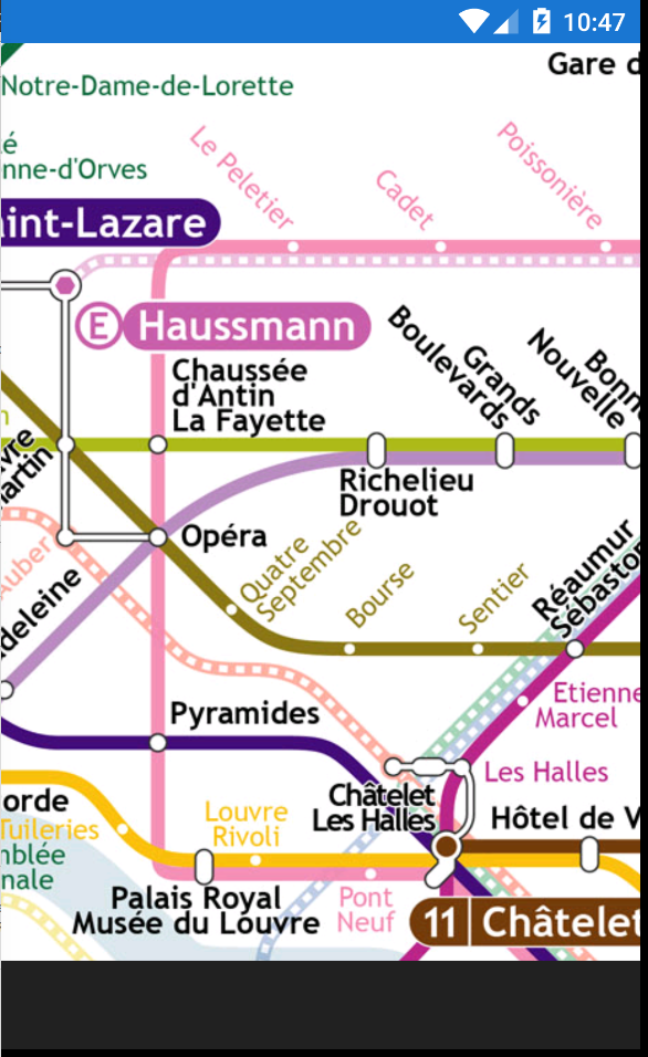 Android application Paris Metro Map screenshort