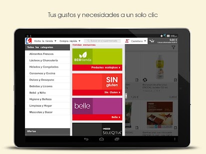 EROSKI Supermercado Online Screenshot