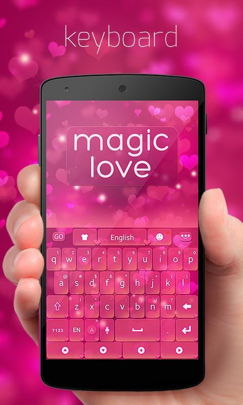 Android application Magic Love GO Keyboard Theme screenshort