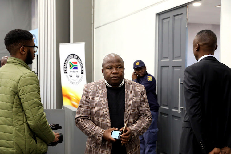 Former Cogta and finance minister Des van Rooyen seen at the commission of inquiry into state capture at Parktown, Johannesburg, where former president Jacob Zuma is testifying on Tuesday.