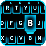Neon Blue Smart keyboard Apk