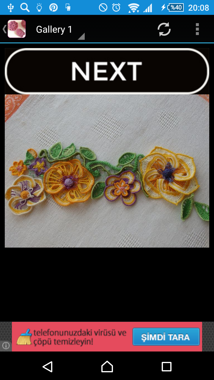 Android application Crochet Flowers screenshort