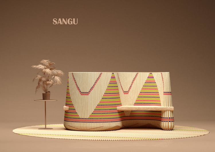 Katlego Tshuma's 'Sangu Bench' was the winning design in the 2020 Nando's Hot Young Designer competition.