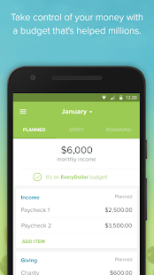 EveryDollar: Budgeting screenshot for Android