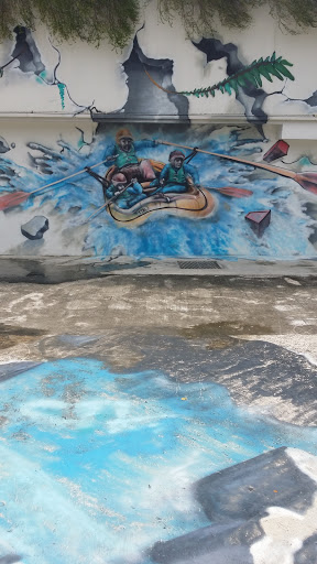 White Water Rafting Mural