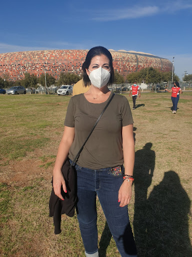 Lelis Quintanille, from Mexico, says being able to watch Bafana Bafana play is something she has wanted to do since arriving in SA 10 months ago.
