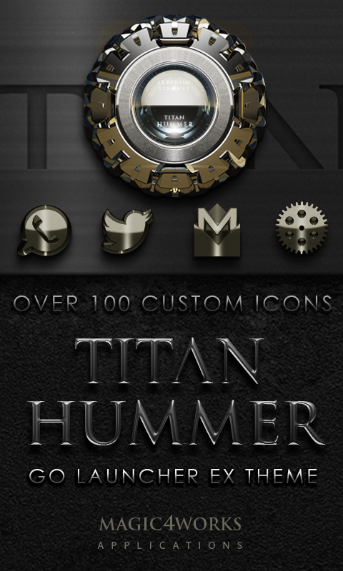 Android application Titan GO Launcher Theme screenshort