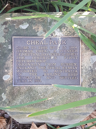 Cheal Park Plaque