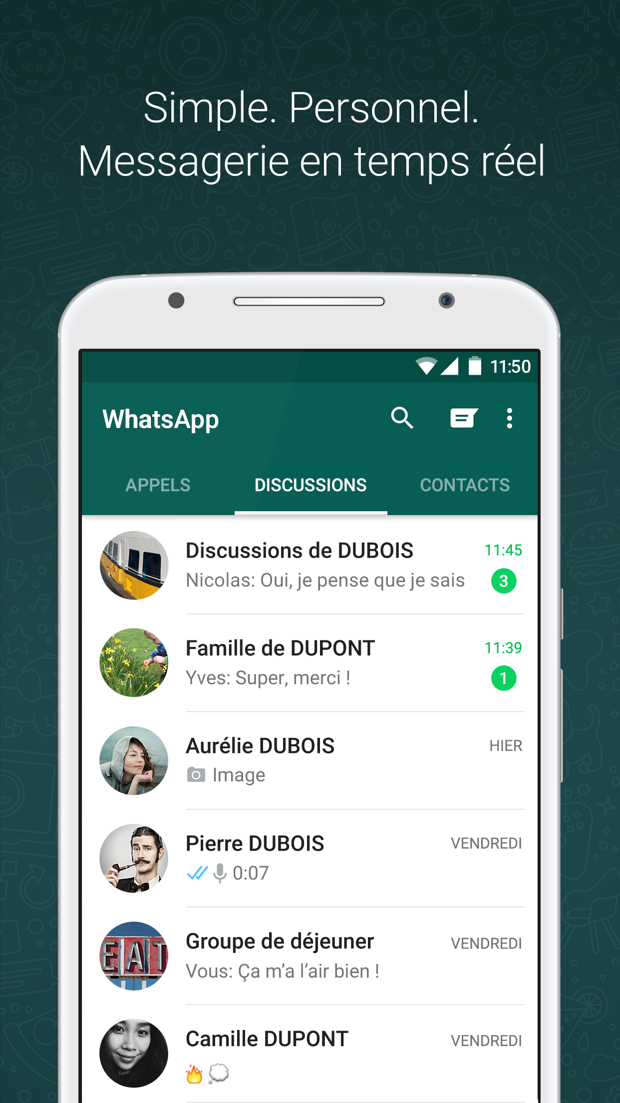Android application WhatsApp Messenger screenshort