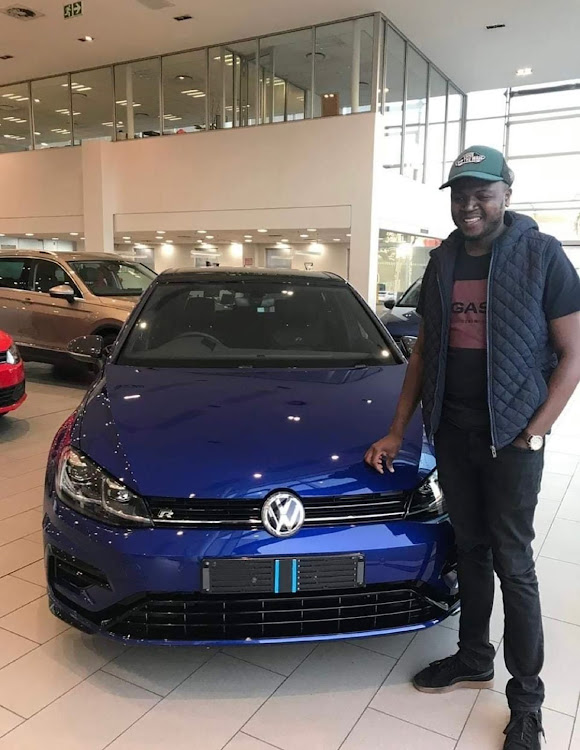 Dzivhuluwani Ramovha at the Hatfield VW in Pretoria where he bought his car in 2019. He now claims he has been taken for a ride.