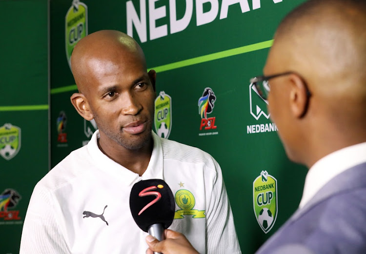 Mosa Lebusa of Mamelodi Sundowns during the 2020 Nedbank Cup Launch at the Nedbank HQ, Johannesburg on the 09 January 2020.