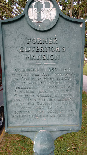 Former Governor's Mansion Completed in 1930, this mansion was first occupied by Governor Huey P. Long. It was the official residence of successive Louisiana governors until Governor Jimmie H....