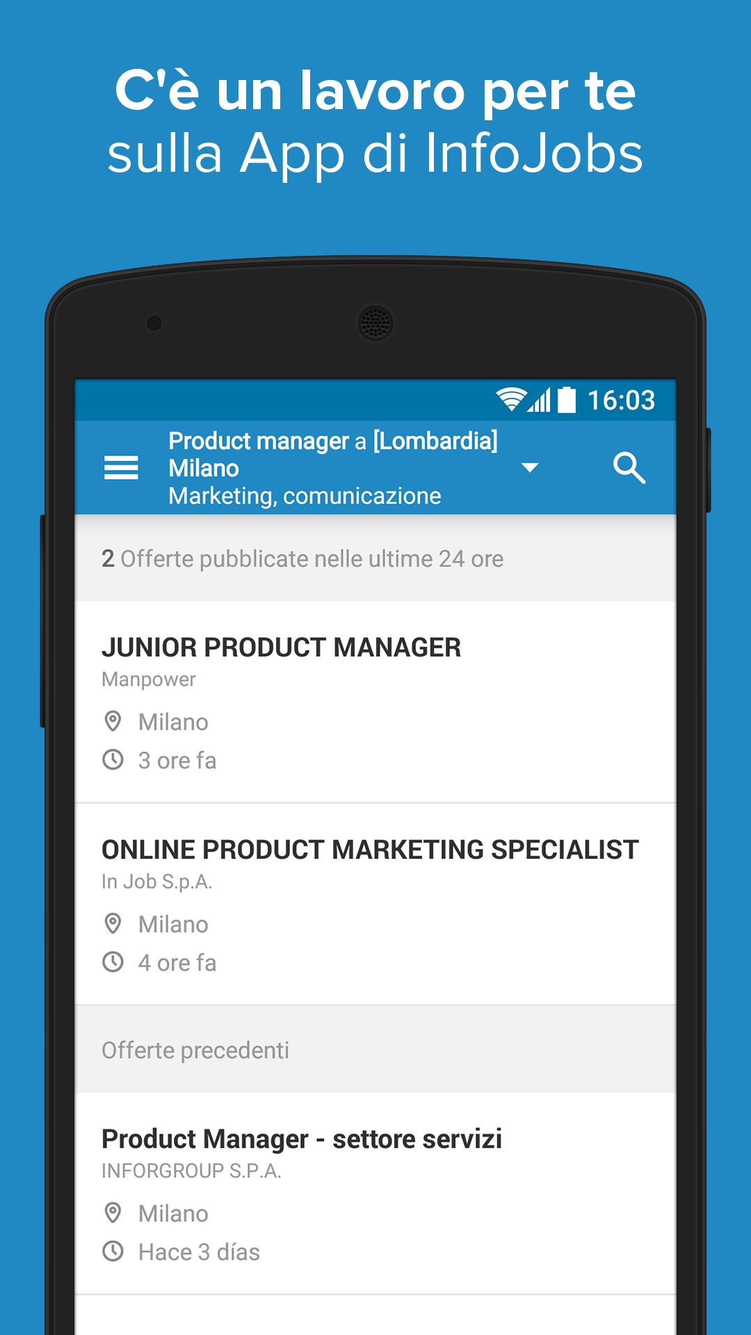 Android application InfoJobs - Job Search screenshort