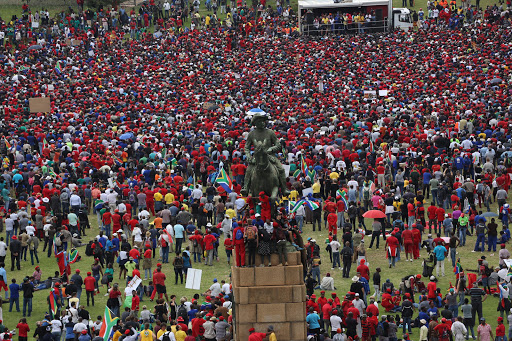 The scheduled National Day of Action march to the Union Buildings was organised by the Economic Freedom Fighters, the Democratic Alliance, the United Democratic Movement (UDM), Inkatha Freedom Party (IFP), African Christian Democratic Party (ACDP) and the Congress of the People (COPE).