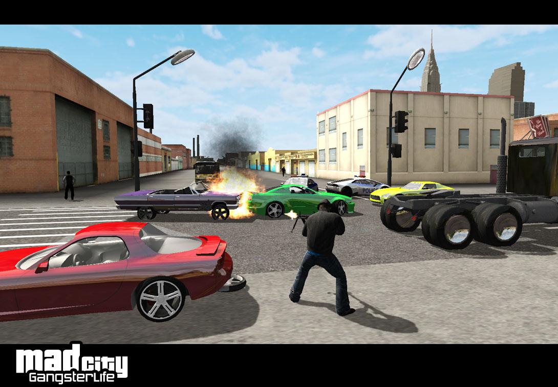 Android application Mad City: Gangster life FULL screenshort