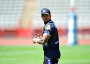 Elton Jantjies of the Golden Lions during a training session at Johannesburg Stadium on October 6, 2018 at Johannesburg Stadium.