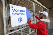 IEC officials prepare to welcome special voters in Hanover Park on the Cape Flats on Saturday morning ahead of the municipal elections 2021.