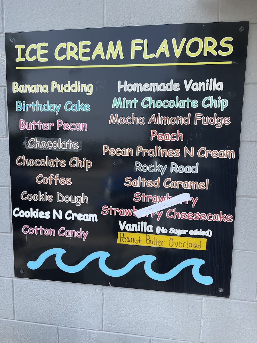Ice cream flavors, GF?