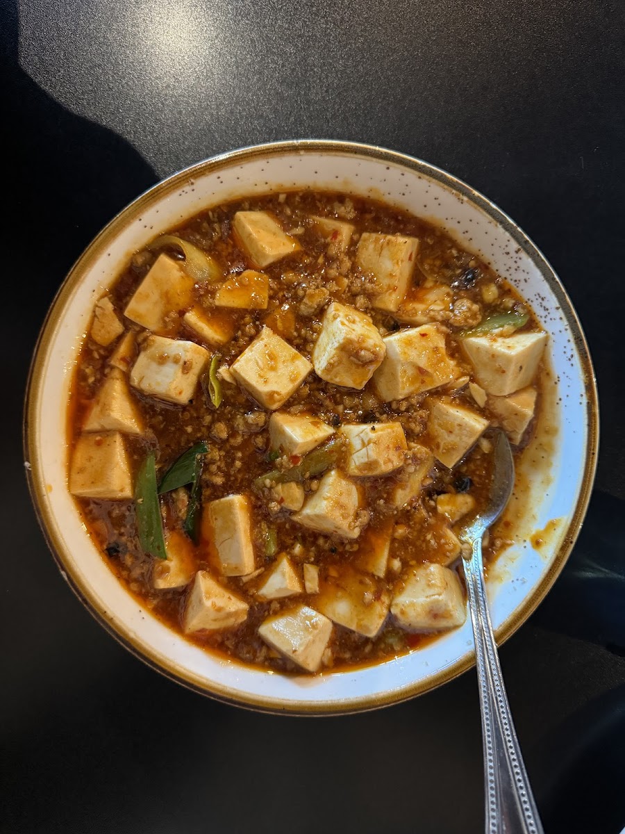 Pock-Marked Mother Chen (Mapo Tofu) - it's not marked GF on the menu but I called and asked and the waitress double checked for me. It tasted very good!