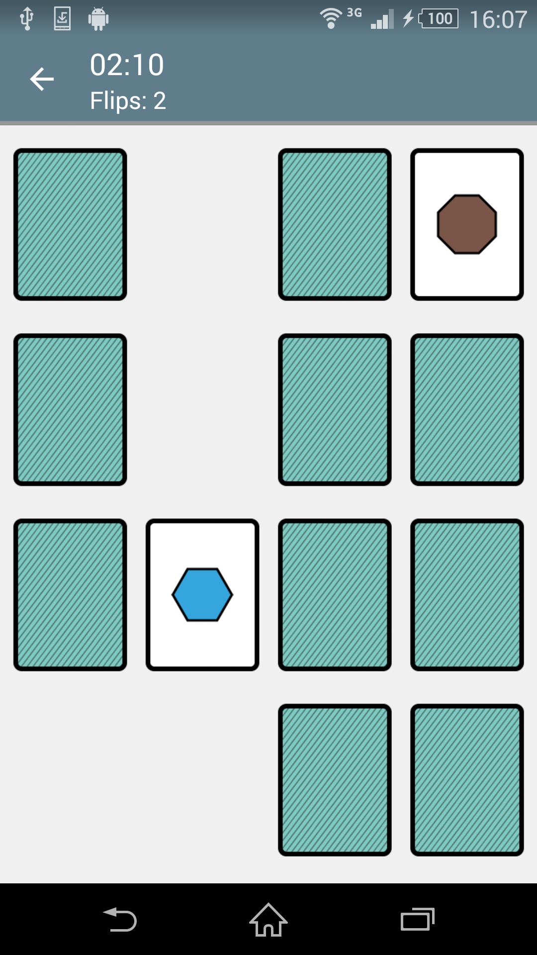 Android application Concentration (Matching Pairs) screenshort