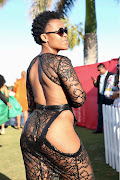 Zodwa Wabantu was not shy to display her body in a dress that left no room for undergarments. 
