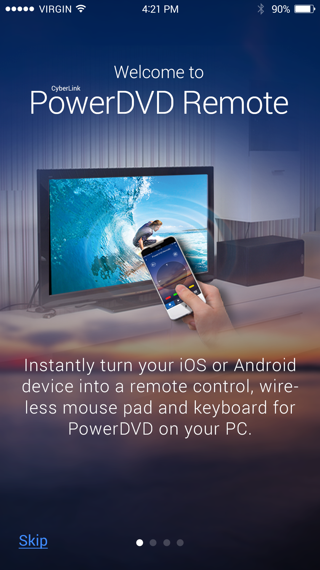 Android application PowerDVD Remote screenshort