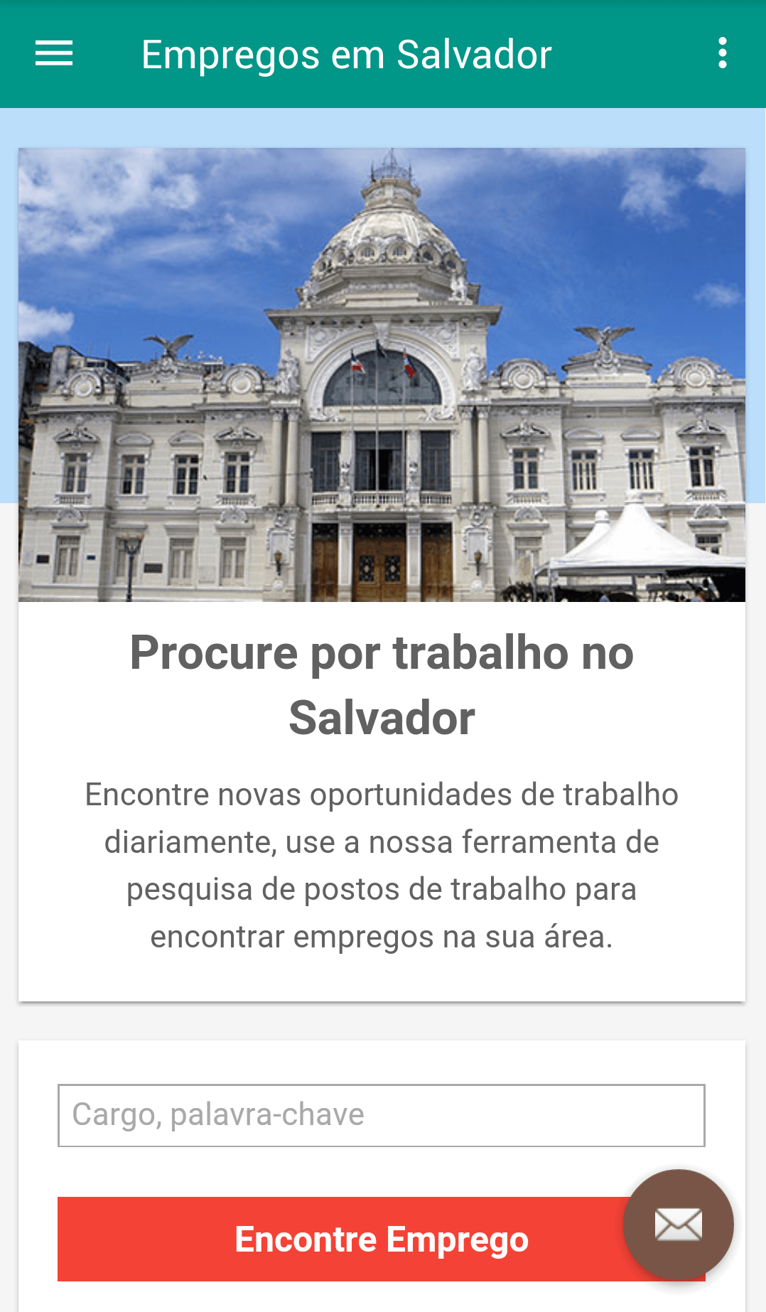 Android application Empregos em Salvador, Brasil screenshort