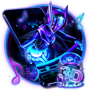 Download 3D Neon Hologram DJ Music Theme For PC Windows and Mac