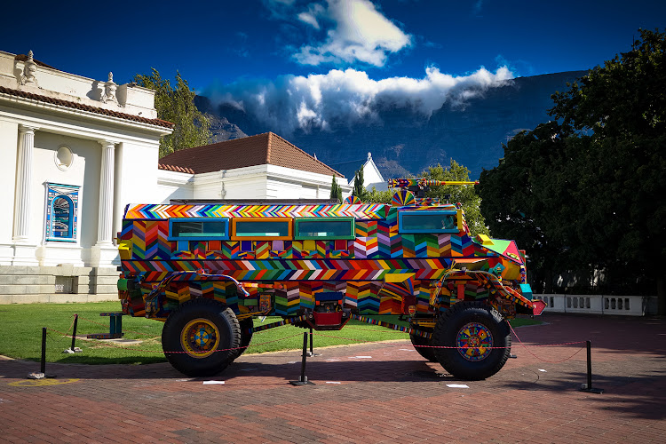 The Colourful Casspir with a bead for every South African