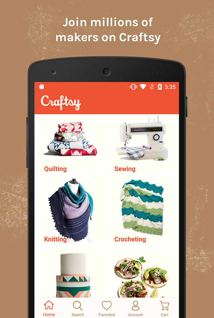 Android application Craftsy screenshort