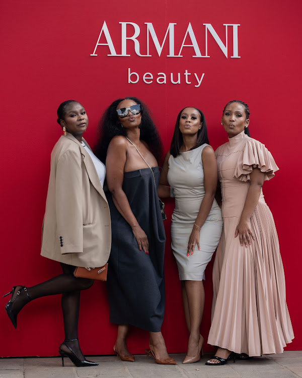 Guests attend the Armani Beauty launch.