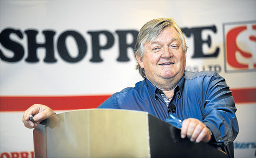 HEAVY PRICE: Shoprite chief executive Whitey Basson says armed robberies and Eskom’s load-shedding have cost the group an additional R3-billion in operating costs this year Picture: RUSSELL ROBERTS