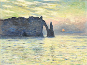 MOMENT IN TIME: The impressionist masterpiece 'The Cliff, Étretat, Sunset' by Monet was painted at 4.53pm on February 5 1883