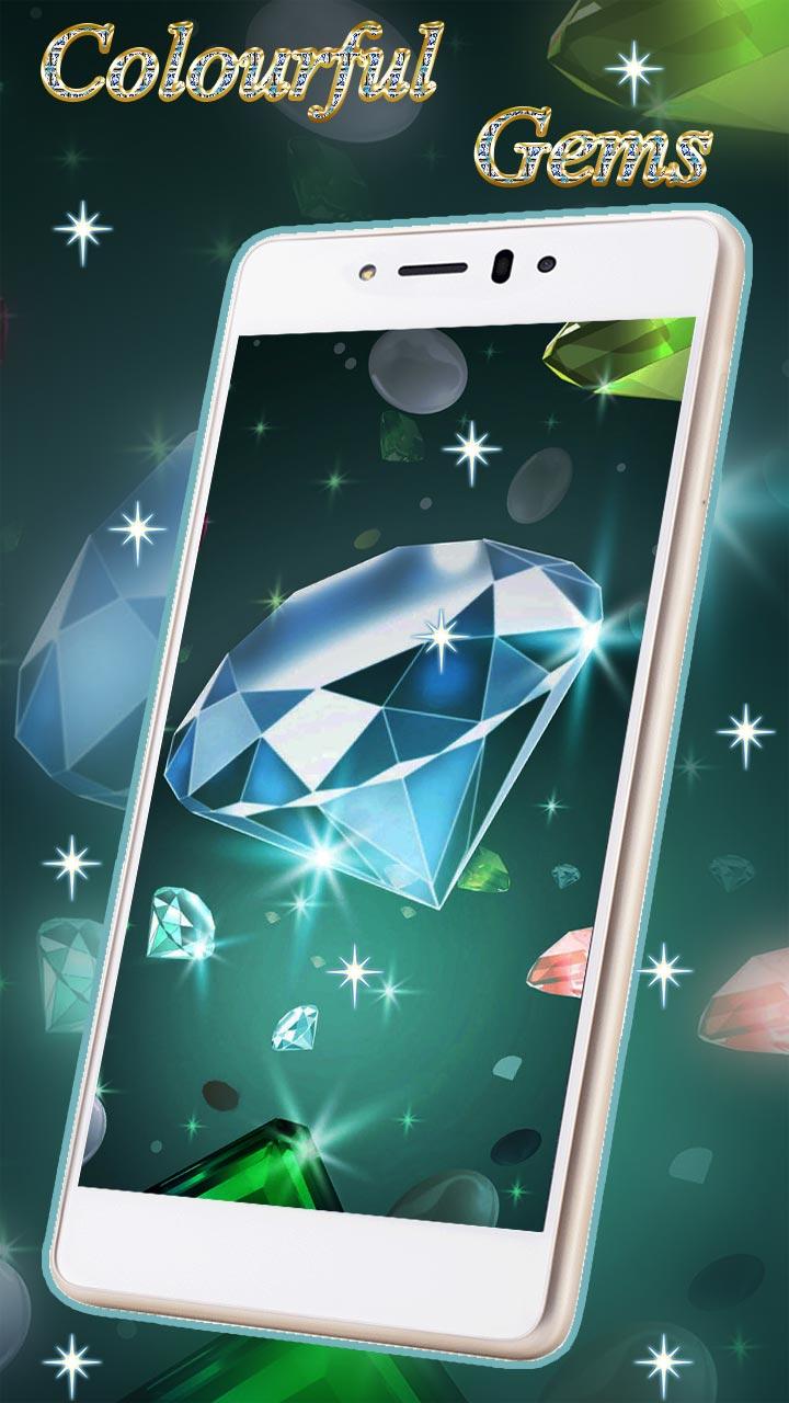 Android application Shiny diamonds Live Wallpaper screenshort