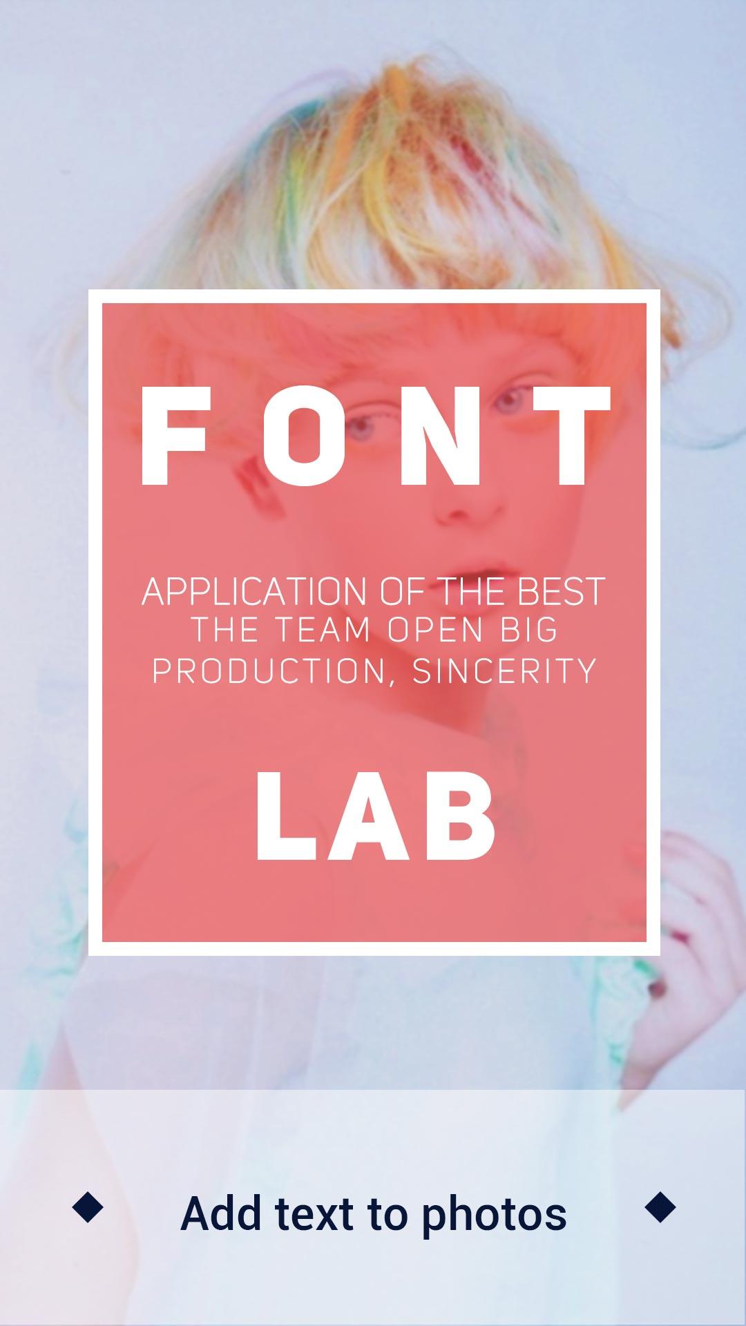 Android application Font Lab-Text on Photo  Editor screenshort