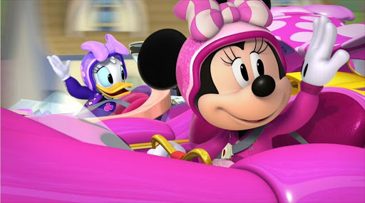 Minnie Mouse features prominently in the new cartoon ‘Mickey & the Roadster Racers’.