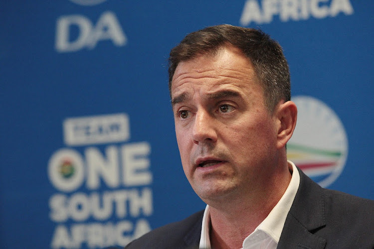 DA leader John Steenhuisen said South Africa had 'almost everything to lose by keeping people at home and keeping businesses shut any longer'. File photo.